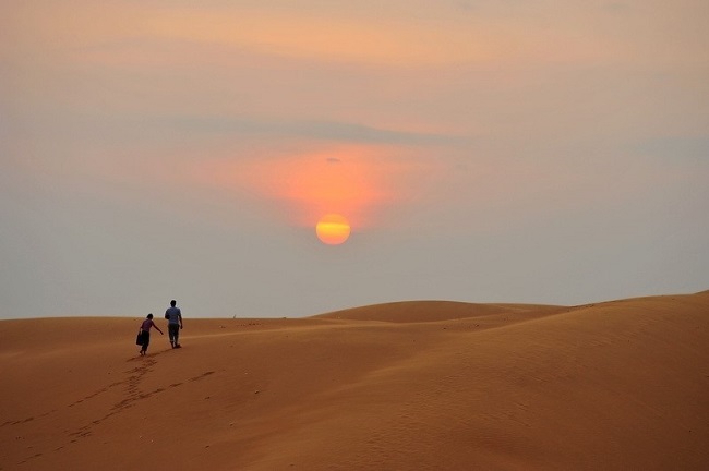 Tham quan đồi cát Phương Mai để ghi lại những hình ảnh đẹp